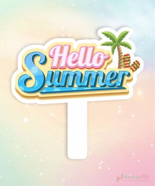 Hashtag cầm tay hello summer - Hình ảnh 3