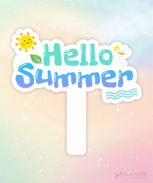 Hashtag cầm tay hello summer - Hình ảnh 4