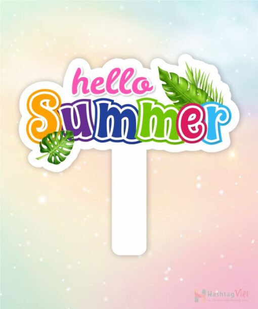 Hashtag cầm tay hello summer - Hình ảnh 5