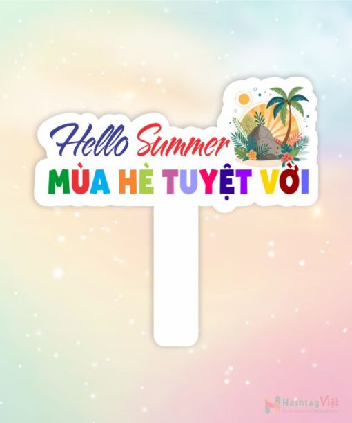 Hashtag cầm tay hello summer - Hình ảnh 6
