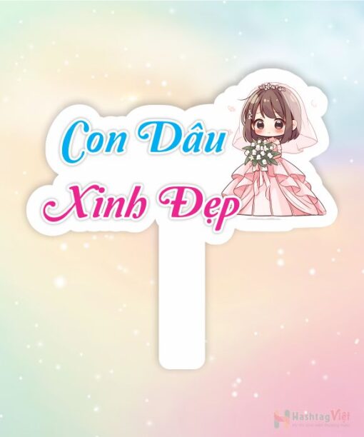 Hashtag cầm tay team cô dâu - Hình ảnh 3