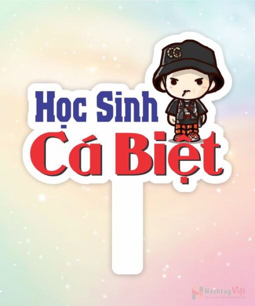 Hashtag cầm tay team học sinh cá biệt - Hình ảnh 3