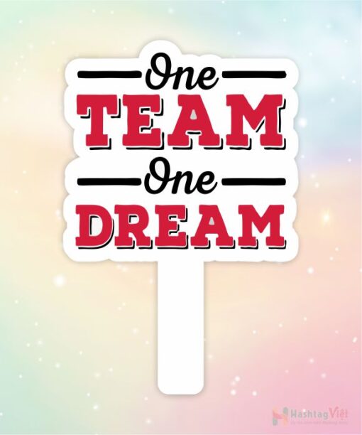 Hashtag cầm tay one team one dream - Hình ảnh 2