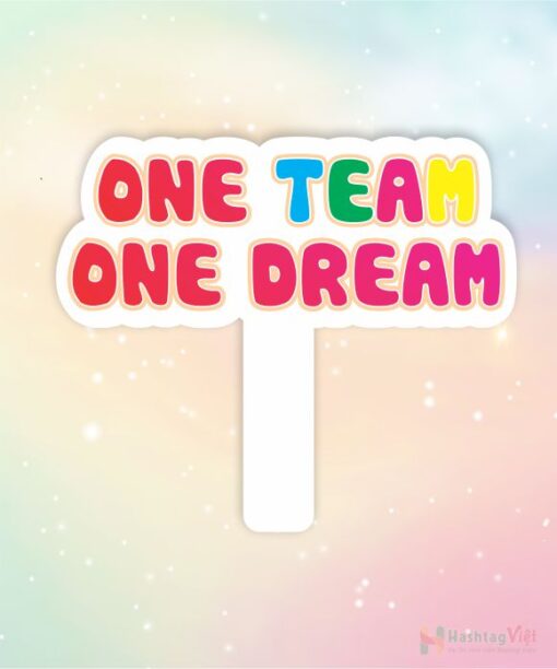 Hashtag cầm tay one team one dream - Hình ảnh 4