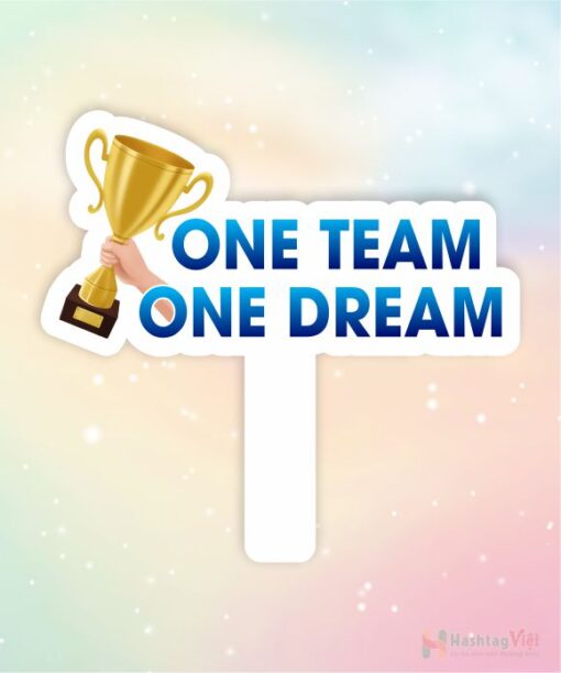 Hashtag cầm tay one team one dream - Hình ảnh 5