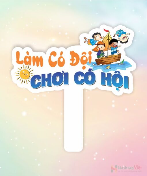 Hashtag cầm tay làm có đội chơi có hội