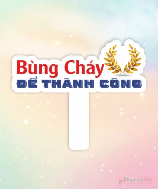Hashtag cầm tay bùng cháy để thành công