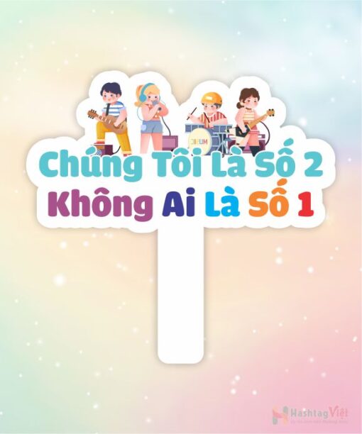 Hashtag cầm tay chúng tôi là số hai không ai là số một