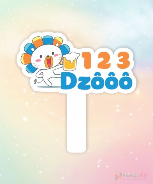 Hashtag cầm tay 123 zô