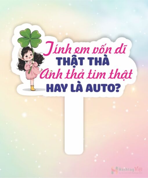 Hashtag cầm tay tính em vốn dĩ thật thà