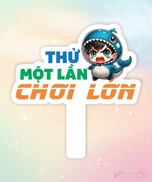 Hashtag cầm tay thử một lần chơi lớn