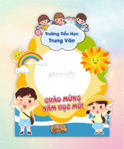 Khung chụp hình trường tiểu học Trung Văn