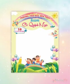 Khung check in trường học team cô Quỳnh Nga