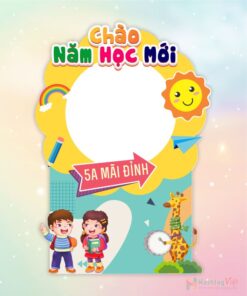 Khung check in trường học 5A mãi đỉnh