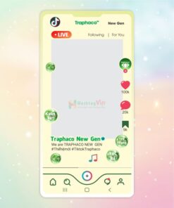 Khung check in Tiktok thương hiệu Traphaco