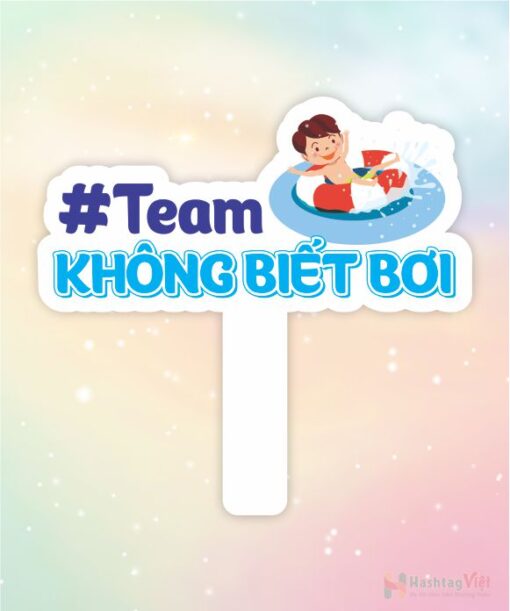 Hashtag cầm tay team không biết bơi