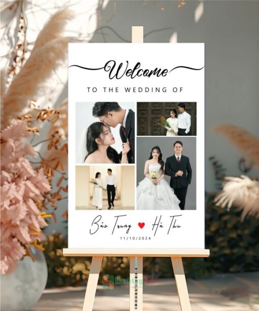 Bảng tên đám cưới Bảo Trung Hà Thu