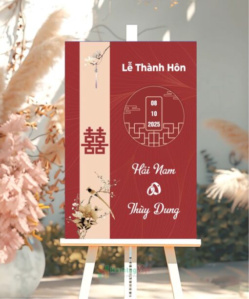 Bảng tên đám cưới Hải Nam Thuỳ Dung