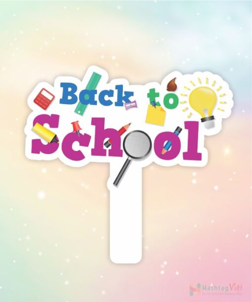 Hashtag cầm tay back to school