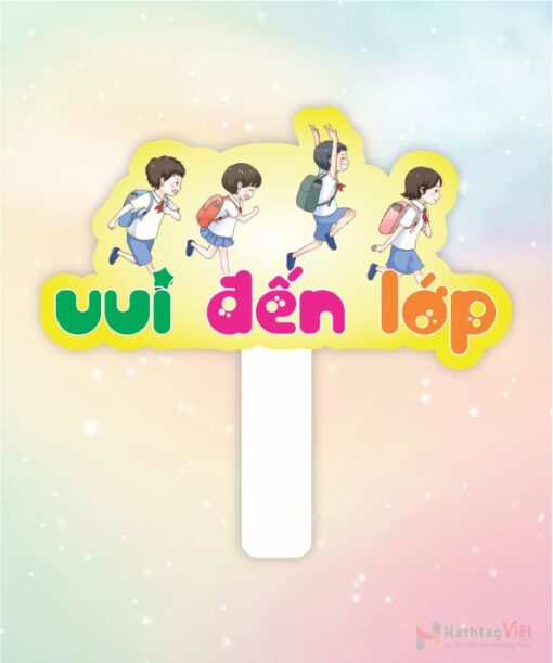 Hashtag cầm tay vui đến lớp