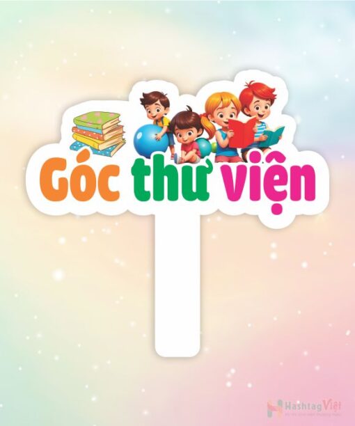 Hashtag cầm tay góc thư viện