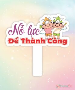 Hashtag cầm tay nỗ lực để thành công
