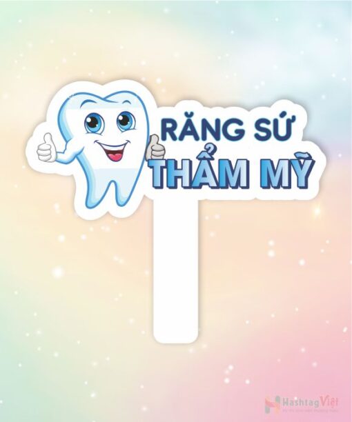 Hashtag cầm tay răng sứ thẩm mỹ