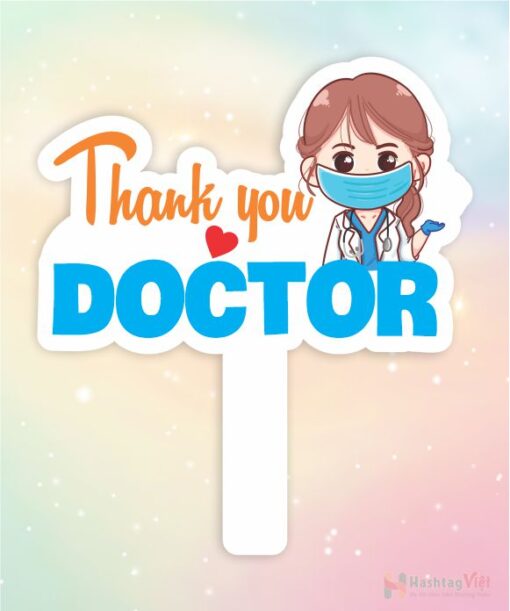 Hashtag cầm tay thanks doctor
