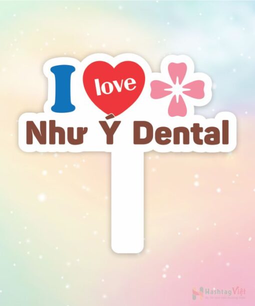 Hashtag cầm tay i love nha khoa Như Ý - Hình ảnh 2