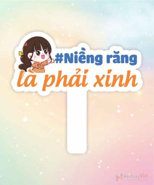Hashtag cầm tay niềng răng là phải xinh
