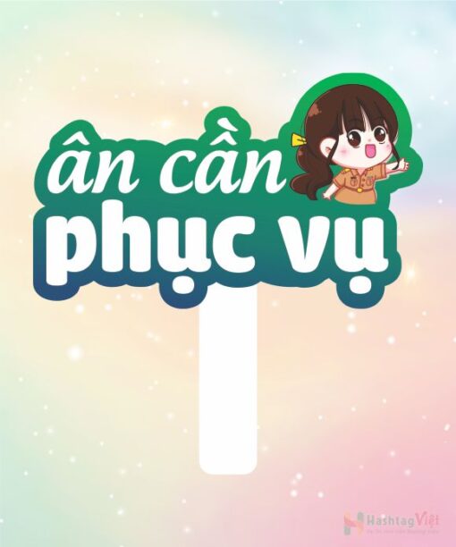 Hashtag cầm tay ân cần phục vụ