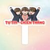 Hashtag cầm tay tự tin chiến thắng
