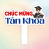 Hashtag cầm tay chúc mừng tân khoa