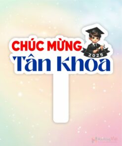 Hashtag cầm tay chúc mừng tân khoa