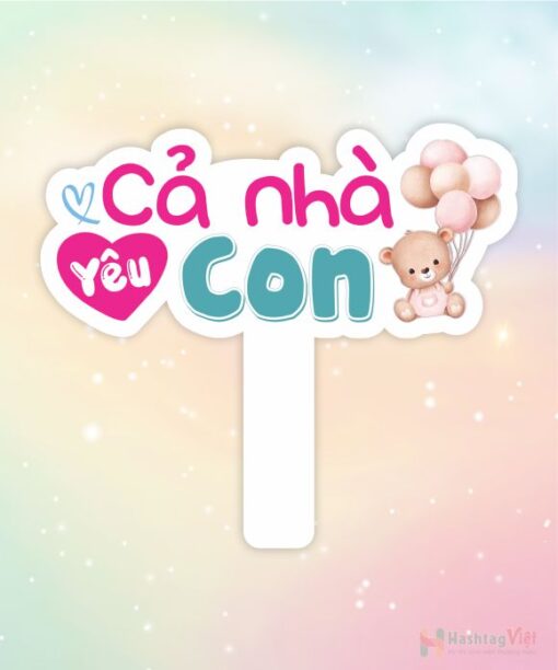 Hashtag cầm tay cả nhà yêu con
