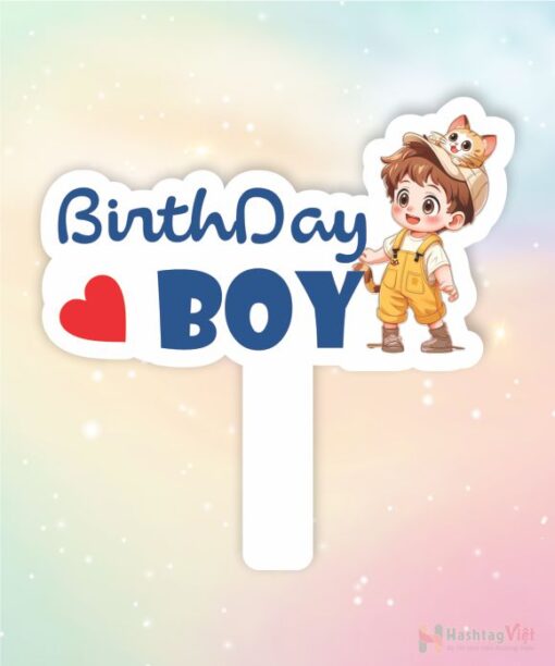 Hashtag cầm tay birthday girl/ boy