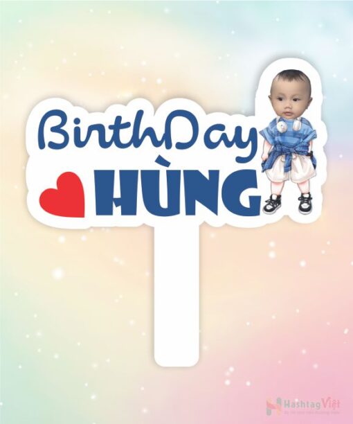 Hashtag cầm tay birthday girl/ boy - Hình ảnh 2