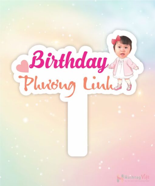 Hashtag cầm tay birthday girl/ boy - Hình ảnh 4