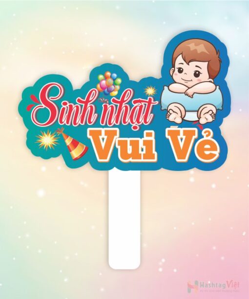 Hashtag cầm tay sinh nhật vui vẻ - Hình ảnh 2