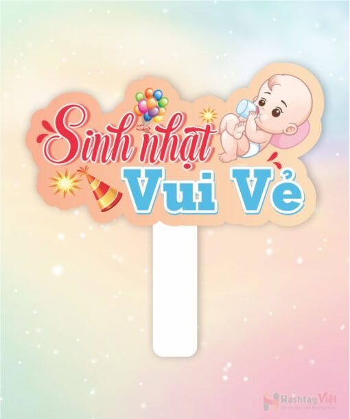 Hashtag cầm tay sinh nhật vui vẻ