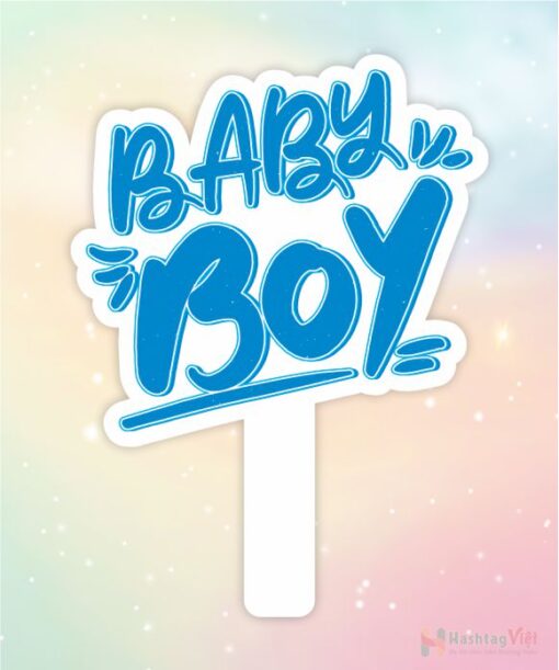 Hashtag cầm tay baby boy