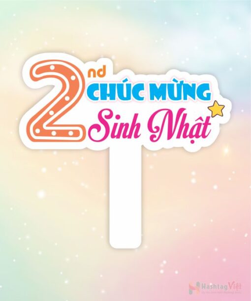 Hashtag cầm tay chúc mừng sinh nhật 1 tuổi - Hình ảnh 2