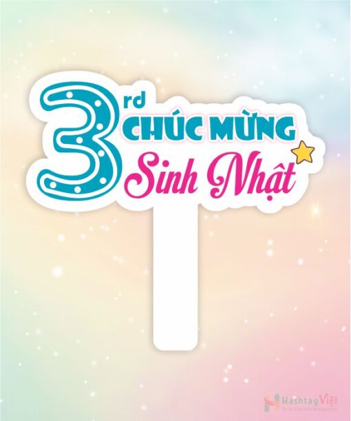Hashtag cầm tay chúc mừng sinh nhật 1 tuổi - Hình ảnh 3