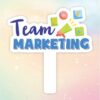 Hashtag cầm tay team marketing