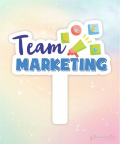 Hashtag cầm tay team marketing