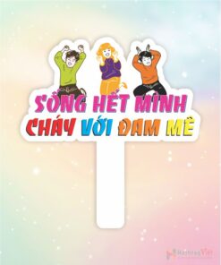 Hashtag cầm tay sống hết mình cháy với đam mê
