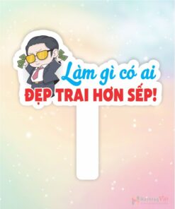 Hashtag làm gì có ai đẹp trai hơn sếp