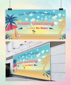 Backdrop team building together we shine
