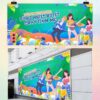 Backdrop team building bừng nhiệt huyết cháy đam mê