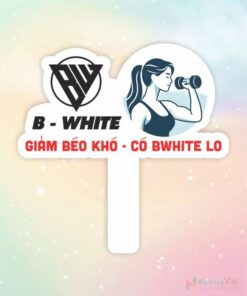 Hashtag cầm tay GYM B-White